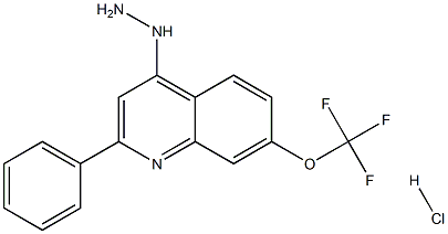 4-Hydrazino-2-phenyl-7-trifluoromethoxyquinoline Hydrochloride Structure