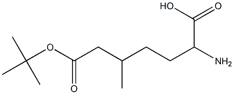 BOC-L-2-amino-5-methylhexanoic acid Structure