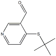4-叔丁硫基烟醛, , 结构式