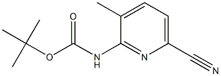 tert-butyl 6-cyano-3-methylpyridin-2-ylcarbamate Struktur
