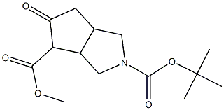 5-Oxo-hexahydro-cyclopenta[c]pyrrole-2,4-dicarboxylic acid 2-tert-butyl ester 4-methyl ester