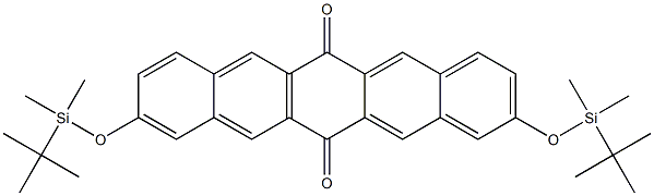 2,10-bis(tert-butyldimethylsilyloxy)pentacene-6,13-dione Structure