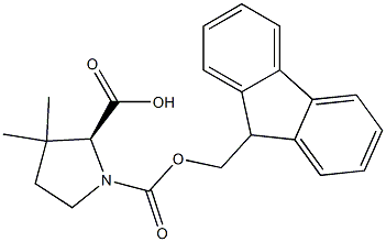 (R,S)-Fmoc-3,3-dimethyl-proline Structure