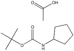 Boc-1-amino-cyclopentane acetic acid Structure