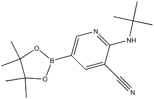 2-(tert-butylamino)-5-(4,4,5,5-tetramethyl-1,3,2-dioxaborolan-2-yl)pyridine-3-carbonitrile