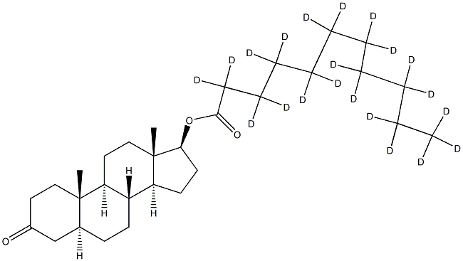 5a-Androstan-17b-ol-3-one Undecanoate-d21 Struktur