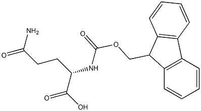 N-芴甲氧羰酰基-L-谷氨酰胺 结构式