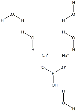 Sodium phosphite dibasic pentahydrate Structure