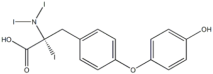 三碘甲腺原氨酸 结构式