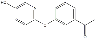 1-(3-(5-hydroxypyridin-2-yloxy)phenyl)ethanone Structure