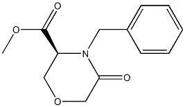 Methyl (S)-4-benzyl-5-oxo-morpholine-3-carboxylate Structure