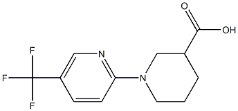 (RS)-1-[5-(Trifluoromethyl)pyridin-2-yl]piperidine-3-carboxylic acid Structure