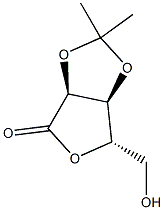 2,3-O-Isopropylidene-L-ribonic acid-1,4-lactone 化学構造式