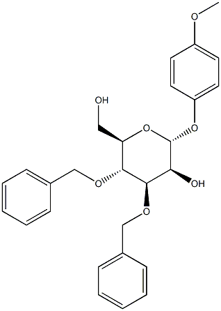4-Methoxyphenyl 3,4-di-O-benzyl-a-D-mannopyranoside Struktur