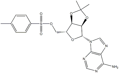 5'-O-Tosyl-2',3'-O-isopropylidene adenosine Structure