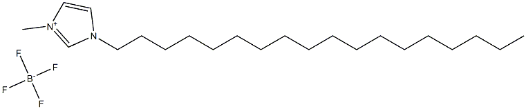1-octodecyl-3-methylimidazolium tetrafluoroborate 化学構造式