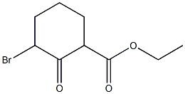3-BROMO-2-OXO-CYCLOHEXANECARBOXYLIC ACID ETHYL ESTER(烯醇式为主),,结构式