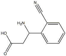 (RS)-3-amino-3-(2-cyanophenyl)propionic acid Structure