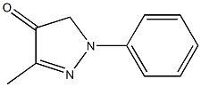 1-苯基-3-甲基-吡唑酮, , 结构式