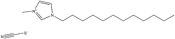 1-十二烷基-3-甲基咪唑硫氰酸盐, , 结构式