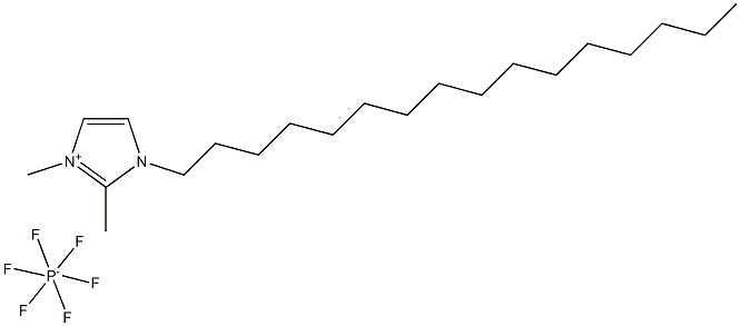 1-hexadecyl-2,3-dimethylimidazolium hexafluorophosphate Struktur