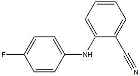 2-[(4-fluorophenyl)amino]-benzonitrile Struktur