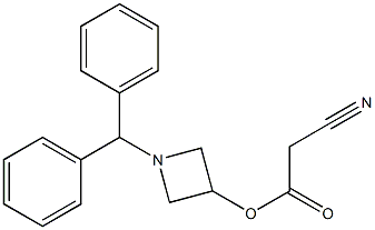 氰基乙酸(1-二苯甲基氮杂环丁烷-3-基)酯, , 结构式