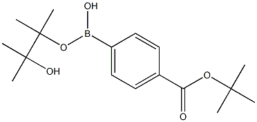 4-叔丁氧羰基苯硼酸频哪醇酯,,结构式