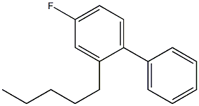 Pentyl p-fluorobiphenyl Struktur