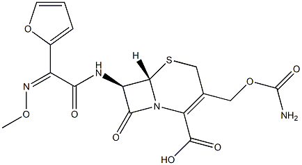 头孢呋辛杂质3, , 结构式