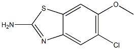 2-氨基-5-氯-6-甲氧基苯并噻唑, , 结构式