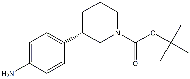 (3S)-3-(4-氨基酸苯基)-1-哌啶甲酸叔丁酯, , 结构式