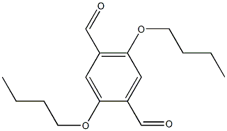 2,5-二丁氧基苯-1,4-二甲醛, , 结构式