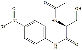N-Acetyl-L-serine p-nitroanilide Structure