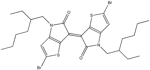 2,2'-Dibromo-4,4'-bis-(2-ethyl-hexyl)-4H,4'H-[6,6']bi[thieno[3,2-b]pyrrolylidene]-5,5'-dione|