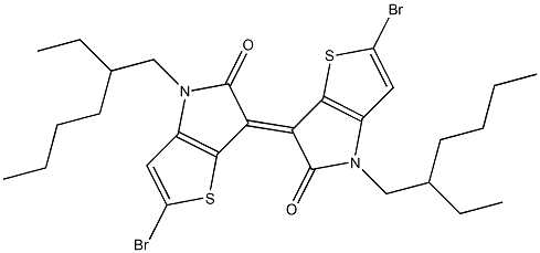 2,2'-Dibromo-4,4'-bis-(2-ethyl-hexyl)-4H,4'H-[6,6']bi[thieno[3,2-b]pyrrolylidene]-5,5'-dione