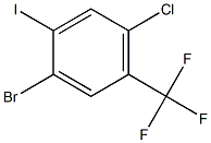 1-Bromo-4-chloro-2-iodo-5-trifluoromethyl-benzene Struktur