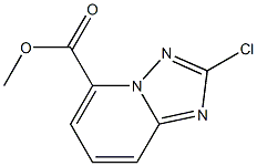 2-Chloro-[1,2,4]triazolo[1,5-a]pyridine-5-carboxylic acid methyl ester 化学構造式