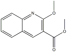 2-Methoxy-quinoline-3-carboxylic acid methyl ester Struktur