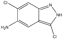 3,6-Dichloro-2H-indazol-5-ylamine Struktur