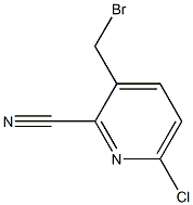 3-Bromomethyl-6-chloro-pyridine-2-carbonitrile Structure