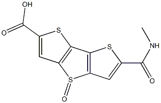 6-(methylcarbamoyl) dithieno [3,2-b:2',3'-d] thiophene-2-carboxylic acid 4-oxide Struktur