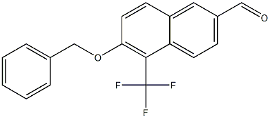 6-(benzyloxy)-5-(trifluoromethyl)-2-naphthaldehyde Struktur