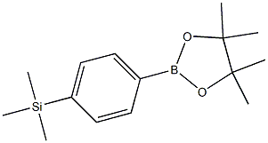 1-(4,4,5,5-tetramethyl--1,3,2-dioxaborolan-2-yl)-4-trimethylsilylbenzene Structure