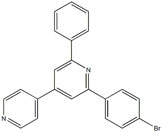 2-(4-bromophenyl)-6-phenyl-4,4'-bipyridine Structure