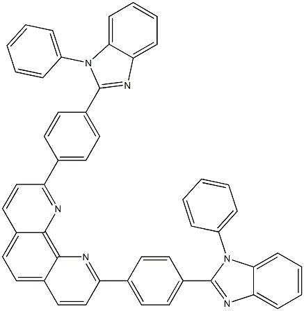 2,9-Bis-[4-(1-phenyl-1H-benzoimidazol-2-yl)-phenyl]-[1,10]phenanthroline Structure