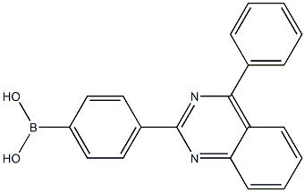 (4-(4-苯基喹唑啉-2-基)苯基)硼酸, , 结构式