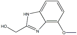 (4-Methoxy-1H-benzoimidazol-2-yl)-methanol Struktur
