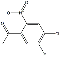 1-(4-Chloro-5-fluoro-2-nitro-phenyl)-ethanone Struktur