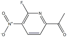 1-(6-Fluoro-5-nitro-pyridin-2-yl)-ethanone Struktur